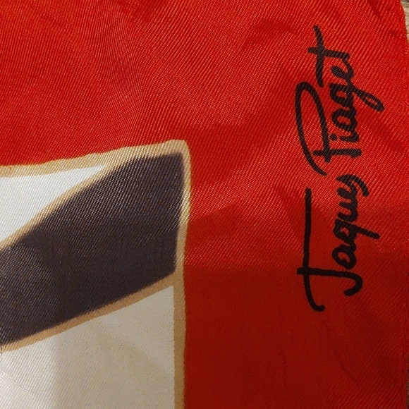 Jaques Piaget Vintage 1960s Scarf made in Italy - Picture 3 of 5